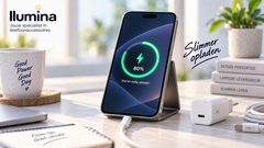 Smartphone op 80 procent tijdens opladen met USB-C-lader en kabel