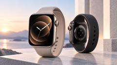 Apple Watch Series 12 met voorzijde en sensoren aan de achterkant