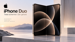 iPhone Duo opengeklapt met groot binnenscherm