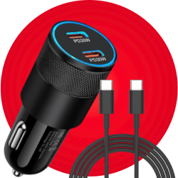 USB-C Autolader Met USB-C Kabel