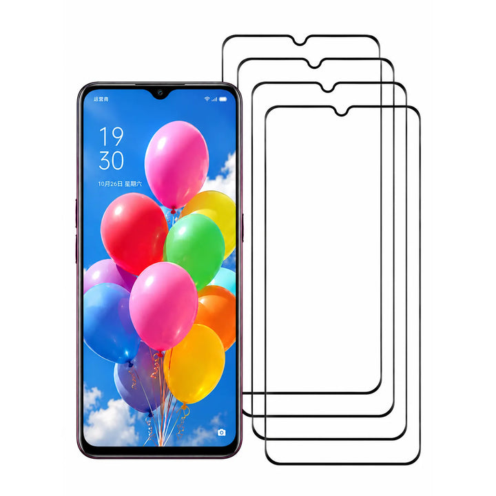 Oppo A5 2020/A9 2020/A15/A15s Screenprotector Full Cover Glas – 4x-Ilumina Benelux
