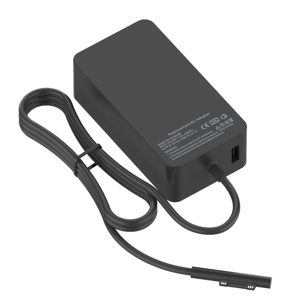 AC Adapter Oplader 36W – Geschikt voor Microsoft Surface Pro 3 & Pro 4 – Laptop Charger – Zwart-Ilumina Benelux