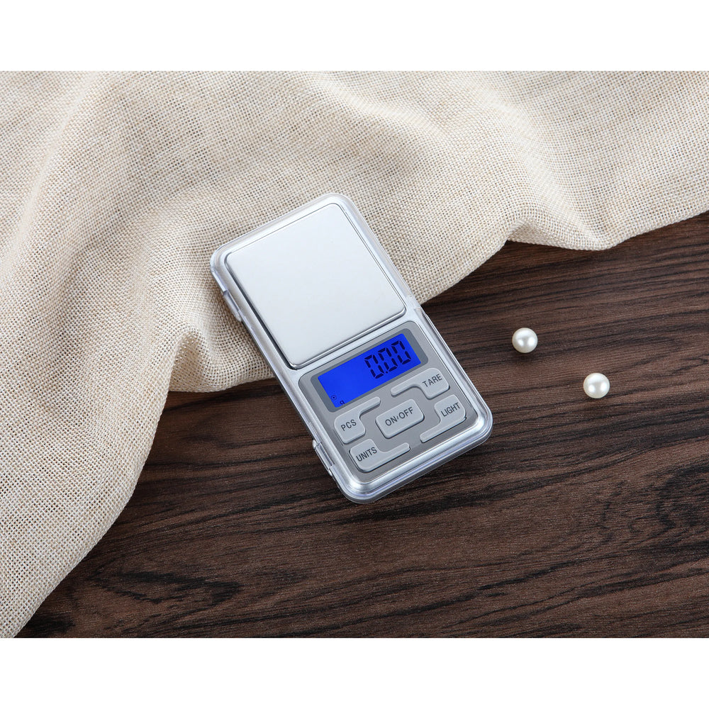 Digitale precisieweegschaal - Zakweegschaal 200g x 0,01g - LCD display - Tara & telfunctie - Zilver-Ilumina Benelux
