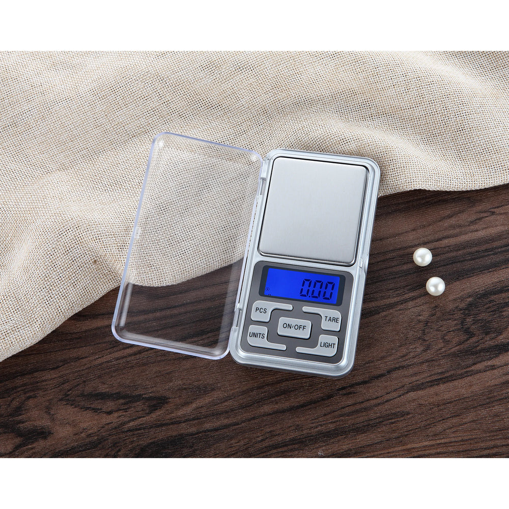 Digitale precisieweegschaal - Zakweegschaal 200g x 0,01g - LCD display - Tara & telfunctie - Zilver-Ilumina Benelux