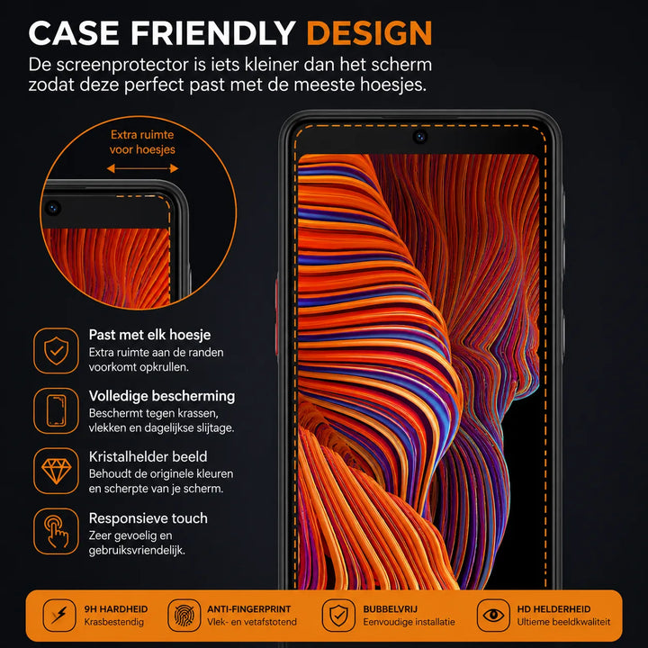 Samsung Galaxy Xcover 5 Screenprotector Tempered Glas-Ilumina Benelux