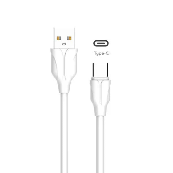 LDNIO LS361 USB-A naar USB-C Kabel – 1 Meter – 2.4A Fast Charging Kabel – Wit-Ilumina Benelux