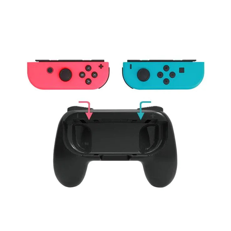 Controller Grip Set Geschikt voor Nintendo Switch Joy-Con – 2 Stuks Groen – Ergonomische Handgrepen-Ilumina Benelux
