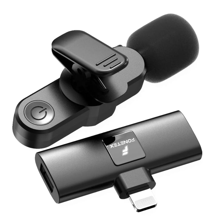 Draadloze Microfoon Lightning - Lavalier Microfoon - Plug & Play - Noise Reduction - 20 Meter Bereik - Voor iPhone & iPad-Ilumina Benelux