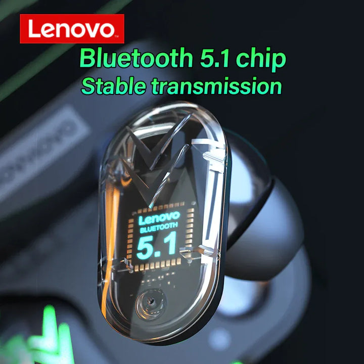 Lenovo XT82 Draadloze Bluetooth Oordopjes – Bluetooth 5.1 Headset met LED Display – Zwart-Ilumina Benelux