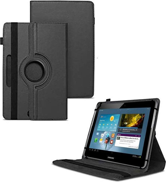 10 inch Tablet Hoesjes – 360° draaibaar – Standfunctie – Zwart-Tablethoesjes-Ilumina Benelux