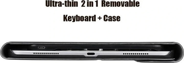 10 inch tablet – Bluetooth toetsenbord – Smart keyboard case – Zwart-Tablethoesjes-Ilumina Benelux