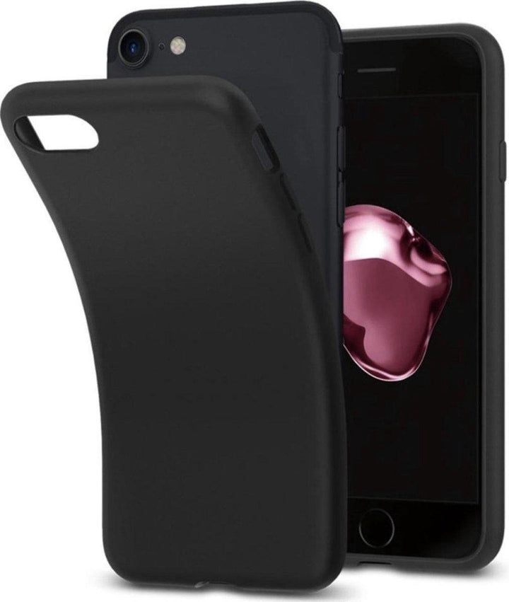 iPhone 6/6S Hoesjes – Siliconen Backcover – Soft Grip – Schokbestendig – Zwart-Ilumina Benelux