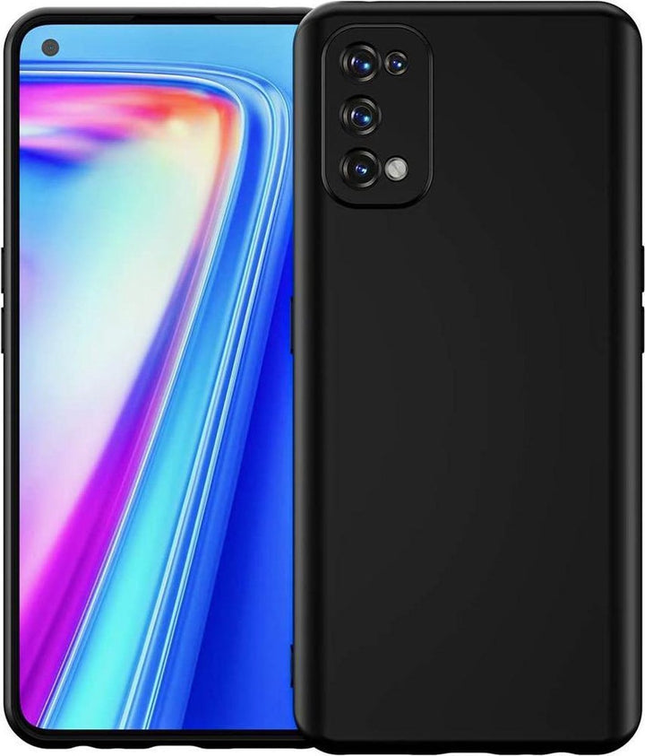 Realme 7 Pro Hoesjes – Siliconen Backcover – Soft TPU – Schokbestendig – Zwart-Ilumina Benelux