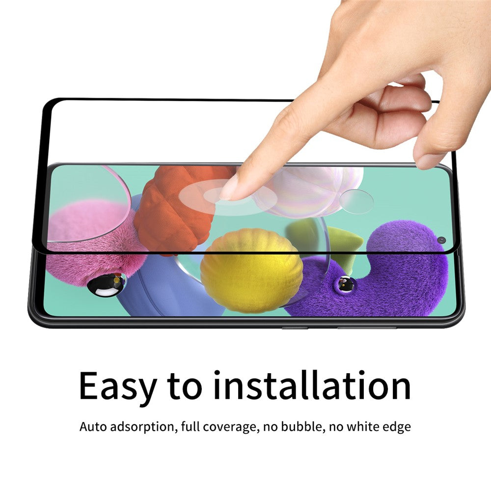 Samsung Galaxy A51 Screenprotector Glas Full Cover Gehard 9H – 4-Pack-Ilumina Benelux