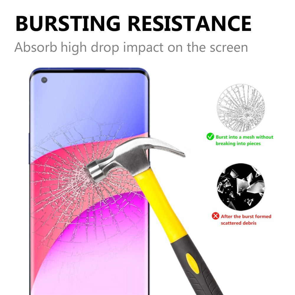 OnePlus 8 Pro Screenprotector Full Cover Glas Gehard 9H – 5x-Ilumina Benelux