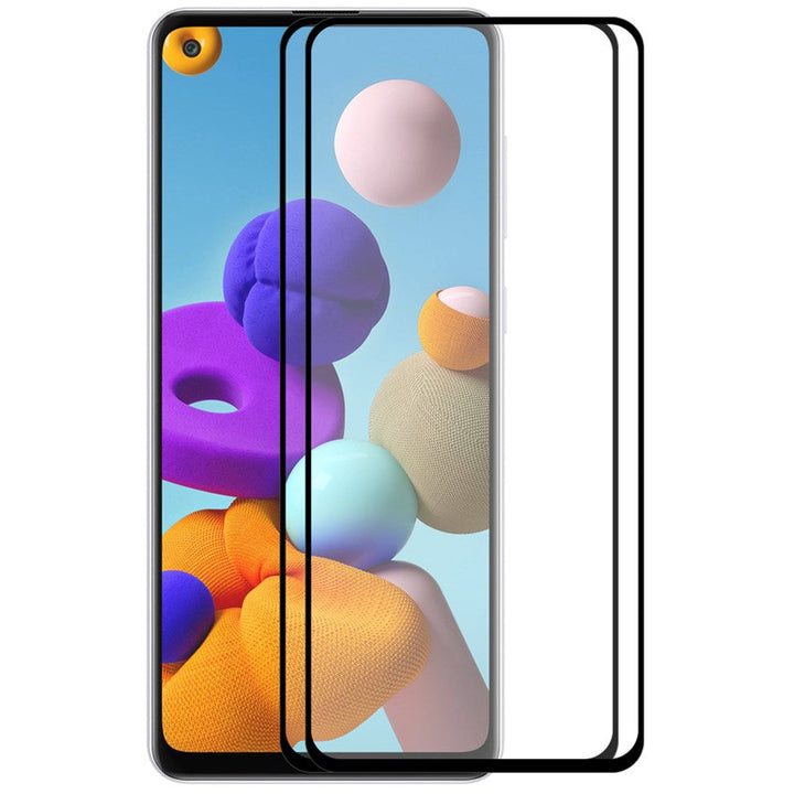 Samsung Galaxy A21S Screenprotector Full Cover Screenprotector Gehard 9H – 2-Pack-Ilumina Benelux