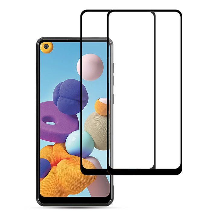 Samsung Galaxy A21s/A21 Screenprotector Gehard 9H Full Cover – 2x-Ilumina Benelux