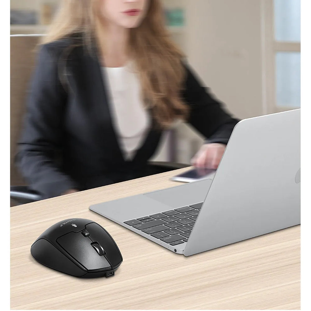 AI Stemmuis Draadloos Oplaadbaar – Spraakgestuurde Computermuis – 1600 DPI – 2.4GHz USB Muis – Voor Laptop & PC – Zwart