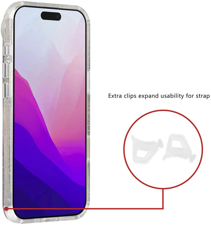 iPhone Air Hoesjes – MagSafe Compatibel – Glitter Design – Krasbestendig – Transparant-Ilumina Benelux