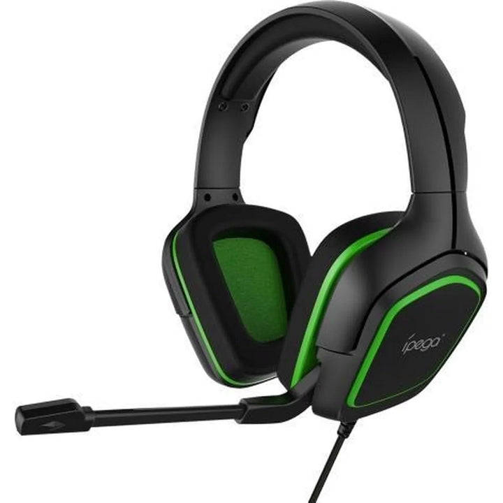 Gaming Headset voor PS5, PS4, Xbox One en PC – Bedrade Gaming Koptelefoon met Microfoon – 2 Meter Kabel – Groen-Ilumina Benelux