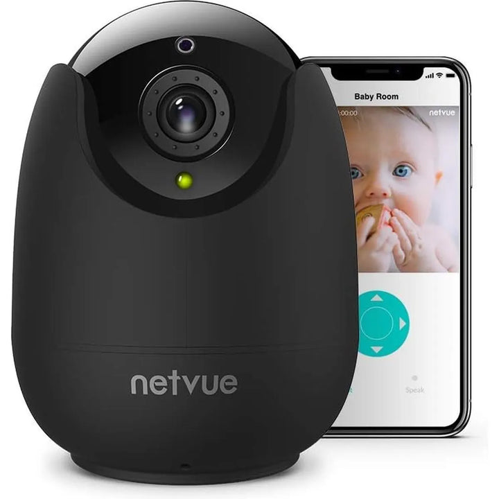 NETVUE Indoor Beveiligingscamera 1080P – WiFi IP Camera met AI Detectie, Nachtzicht & Tweeweg Audio – Zwart-Ilumina Benelux
