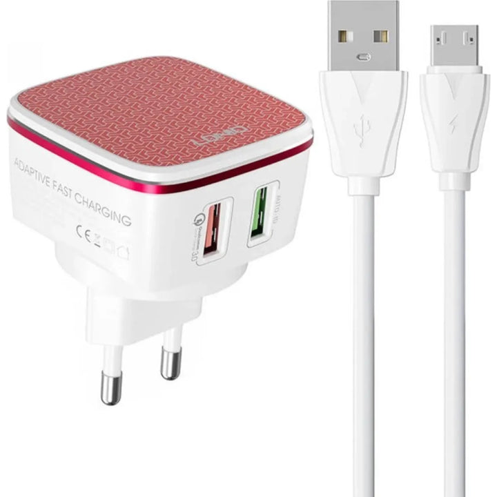 LDNIO A2405Q 30W Quick Charge 3.0 Snellader met Micro USB Kabel - Qualcomm Fast Charger - USB Oplader-Ilumina Benelux