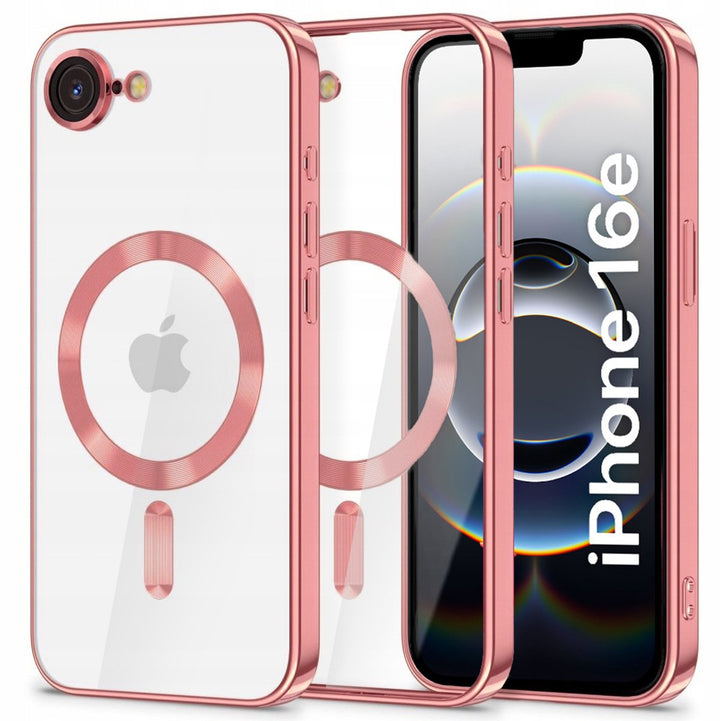 iPhone 16E / iPhone SE 4 Hoesjes – Backcover – Camera Lens Protector – MagSafe Compatibel – Roze-Ilumina Benelux