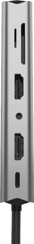 USB-C Hub – 14-in-1 Multipoort Adapter – Draadloze Oplader – 2x HDMI 4K/VGA – 87W PD – Ethernet/SD/Audio – Zwart-Ilumina Benelux