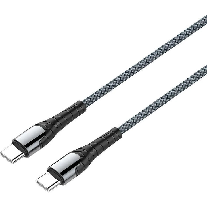 LDNIO LC102 USB-C naar USB-C Kabel – 2 Meter – 65W PD Fast Charge Datakabel – Zwart-Ilumina Benelux