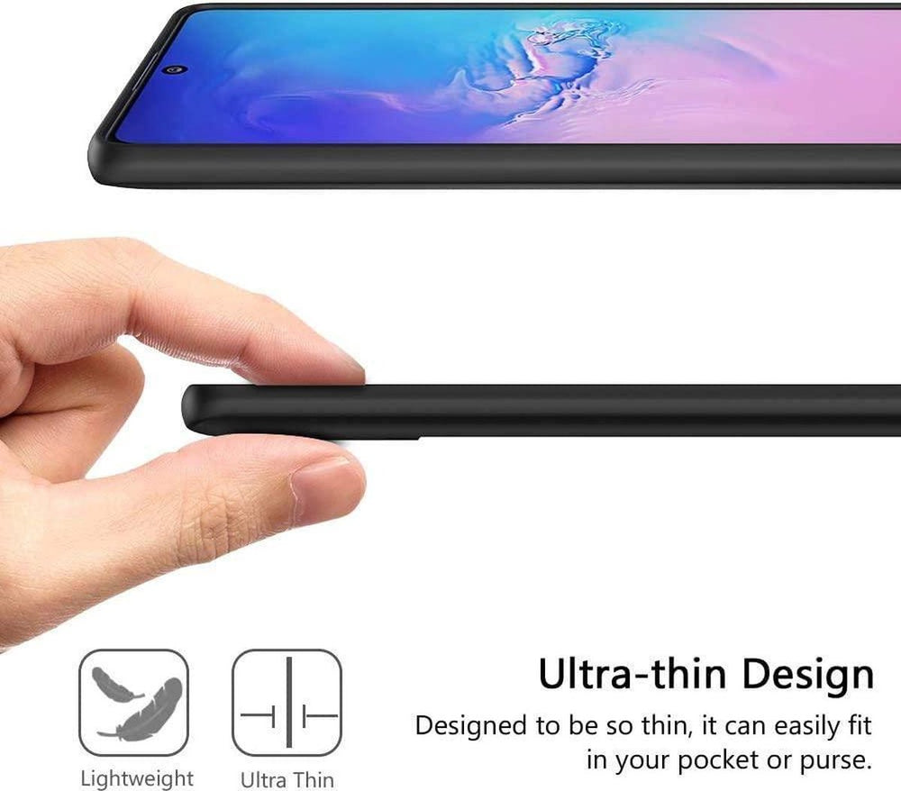 Samsung Galaxy S10 Lite Hoesjes – Siliconen Backcover – Soft Touch – Schokbestendig – Zwart-Ilumina Benelux