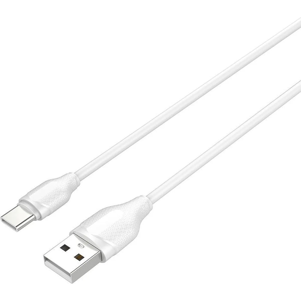 LDNIO LS371 USB-A naar USB-C Kabel – 1 Meter – 2.1A Fast Charging Kabel – Wit-Ilumina Benelux