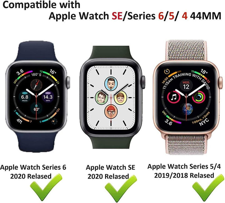 Screenprotector – Geschikt voor Apple Watch 44mm – Full Cover – Anti-kras – Transparant-Smartwatchscreenprotector-Ilumina Benelux
