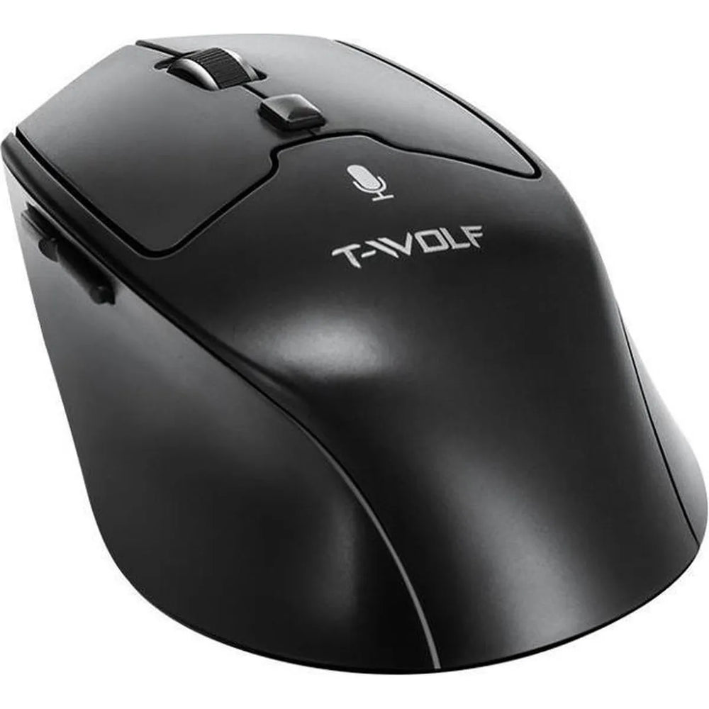 AI Stemmuis Draadloos Oplaadbaar – Spraakgestuurde Computermuis – 1600 DPI – 2.4GHz USB Muis – Voor Laptop & PC – Zwart