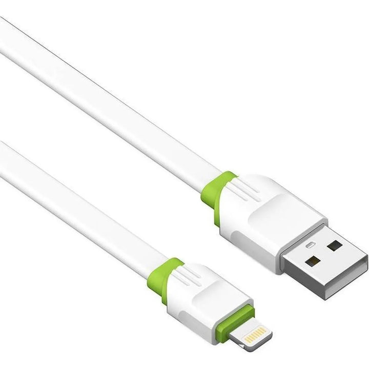 LDNIO LS35 USB-A naar Lightning Kabel – 2 Meter – Fast Charging Oplaadkabel – Wit-Ilumina Benelux