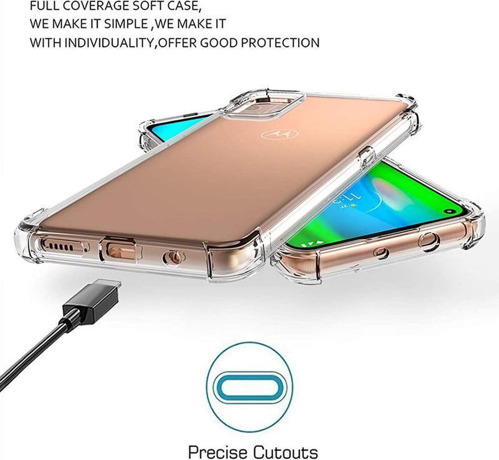 Motorola Moto G9 Plus Hoesjes – Siliconen Backcover – Schokbestendig Anti-Shock – Transparant-Ilumina Benelux