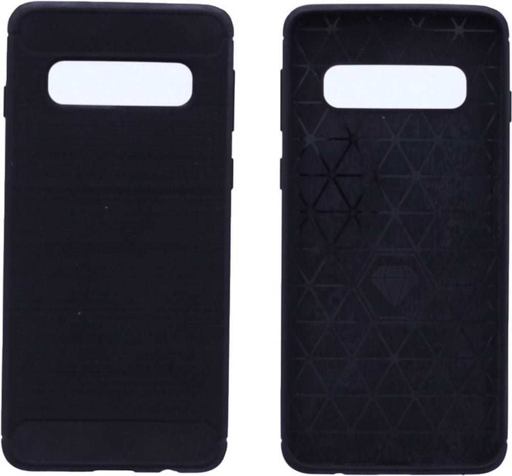 Samsung Galaxy S10 Hoesjes – Siliconen Backcover – Schokbestendig – Anti Shock – Zwart-Ilumina Benelux