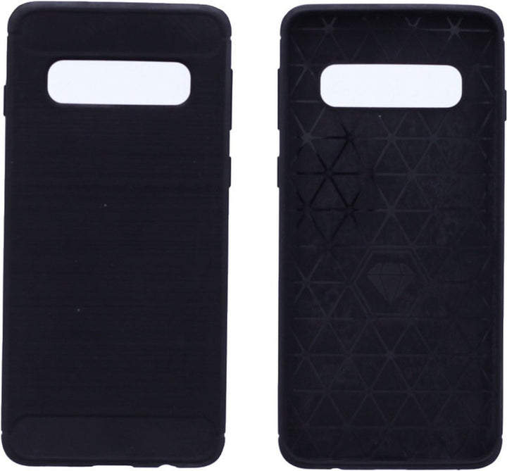 Samsung Galaxy S10 Hoesjes – Siliconen Backcover – Schokbestendig – Anti Shock – Zwart-Ilumina Benelux