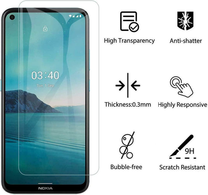 Nokia 3.4 Screenprotector Gehard 9H – Anti-kras – 3-Pack-Ilumina Benelux