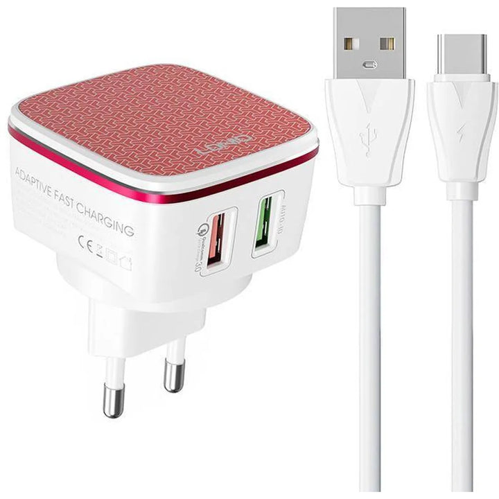 LDNIO A2405Q 30W Quick Charge 3.0 Snellader met Micro USB Kabel - Qualcomm Fast Charger - USB Oplader-Ilumina Benelux
