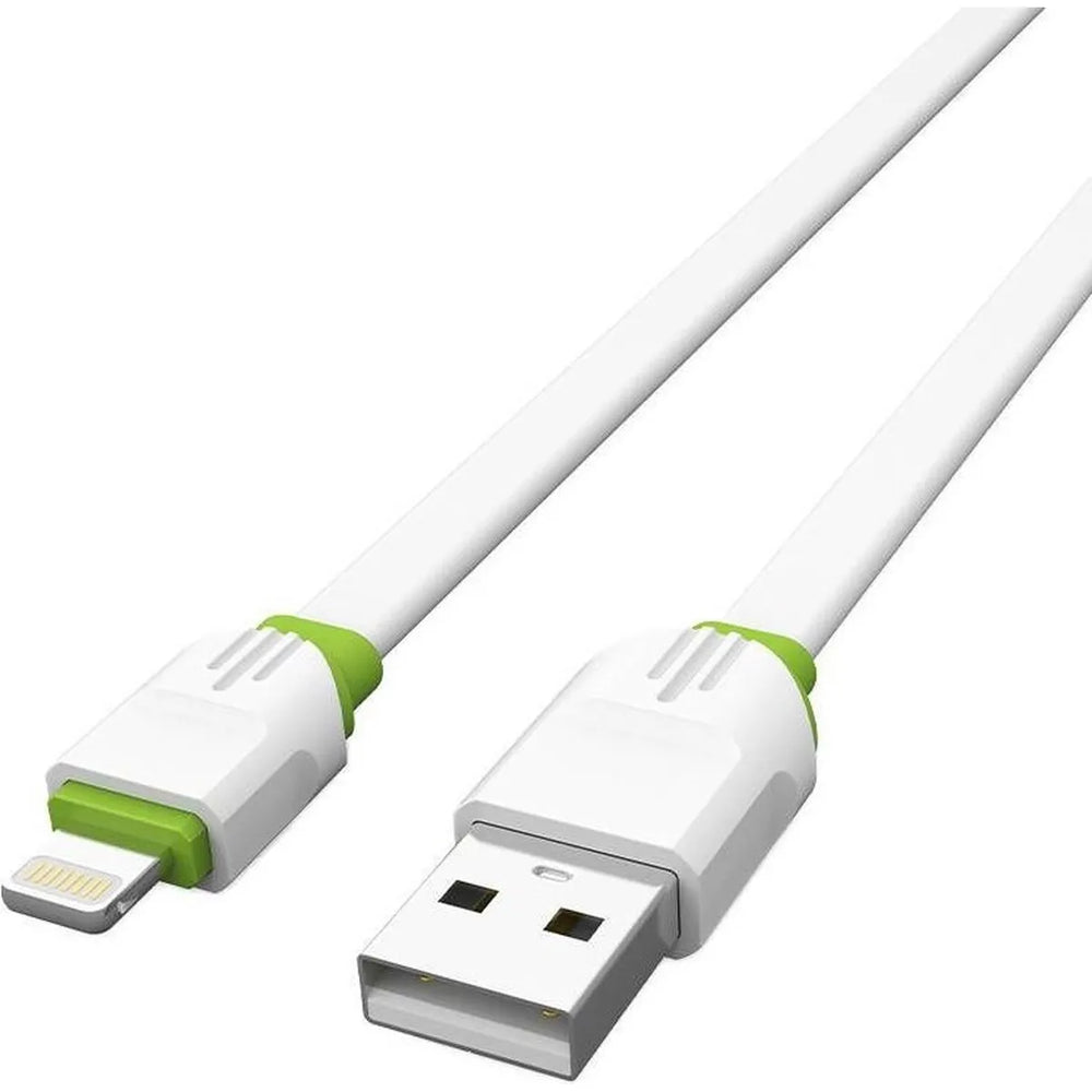 LDNIO LS35 USB-A naar Lightning Kabel – 2 Meter – Fast Charging Oplaadkabel – Wit-Ilumina Benelux