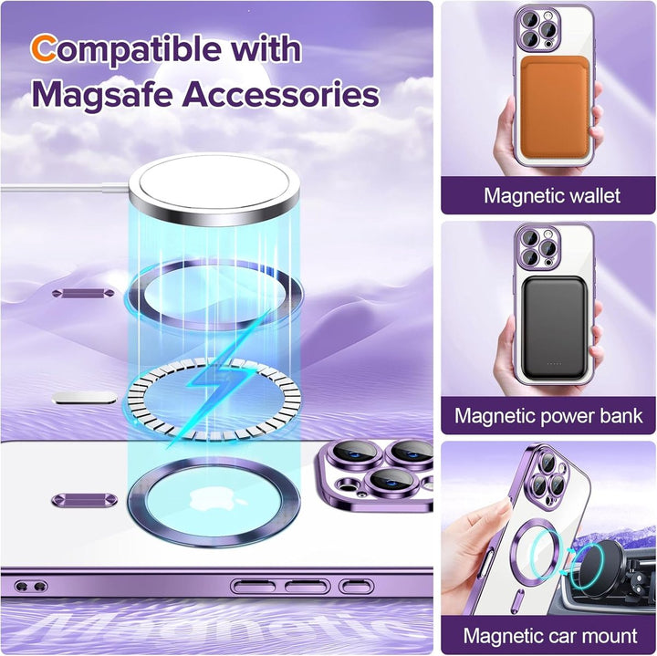 iPhone 17 Hoesjes – Siliconen Backcover – Camera Lens Protector – MagSafe Compatibel – Roze-Ilumina Benelux