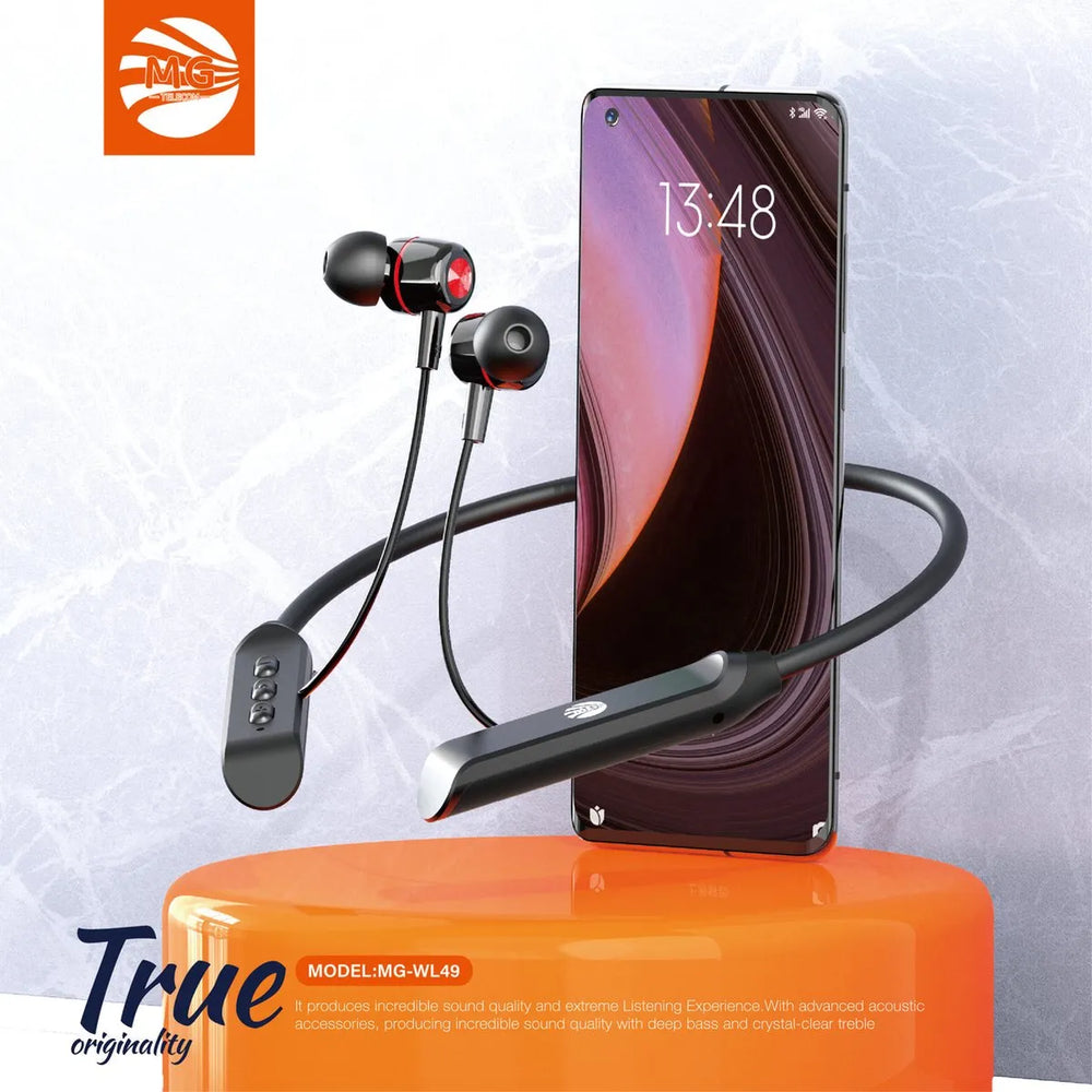 Sportoortjes met Nekband – Draadloze Bluetooth Oordopjes – Magnetische Earbuds – Zwart-Ilumina Benelux