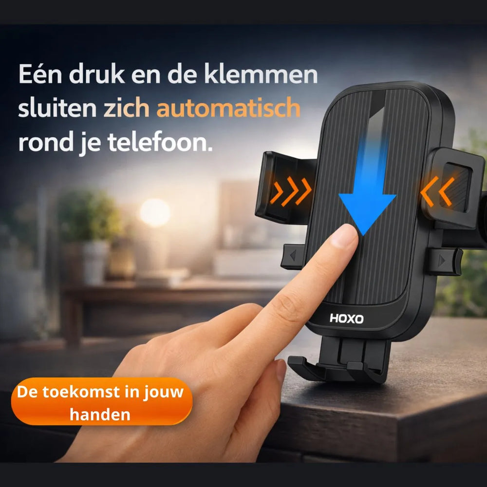 Telefoonhouder voor Ronde Ventilatieroosters - 360° Draaibaar - Universele GSM Houder Auto