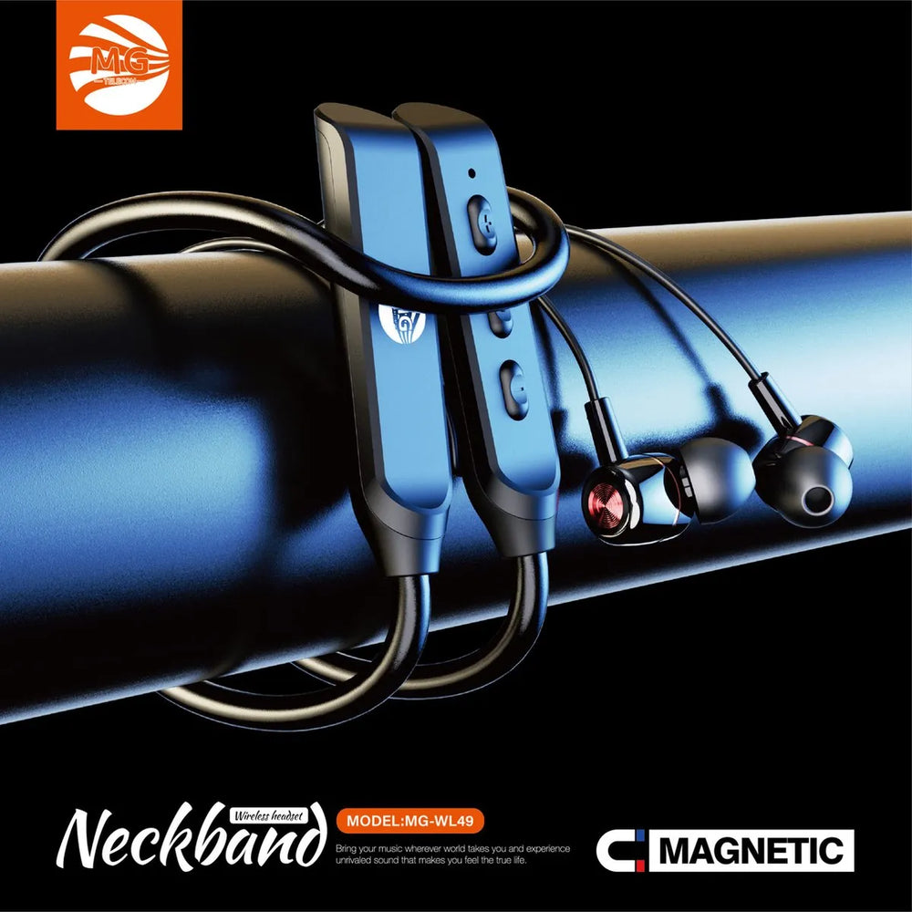 Sportoortjes met Nekband – Draadloze Bluetooth Oordopjes – Magnetische Earbuds – Zwart-Ilumina Benelux