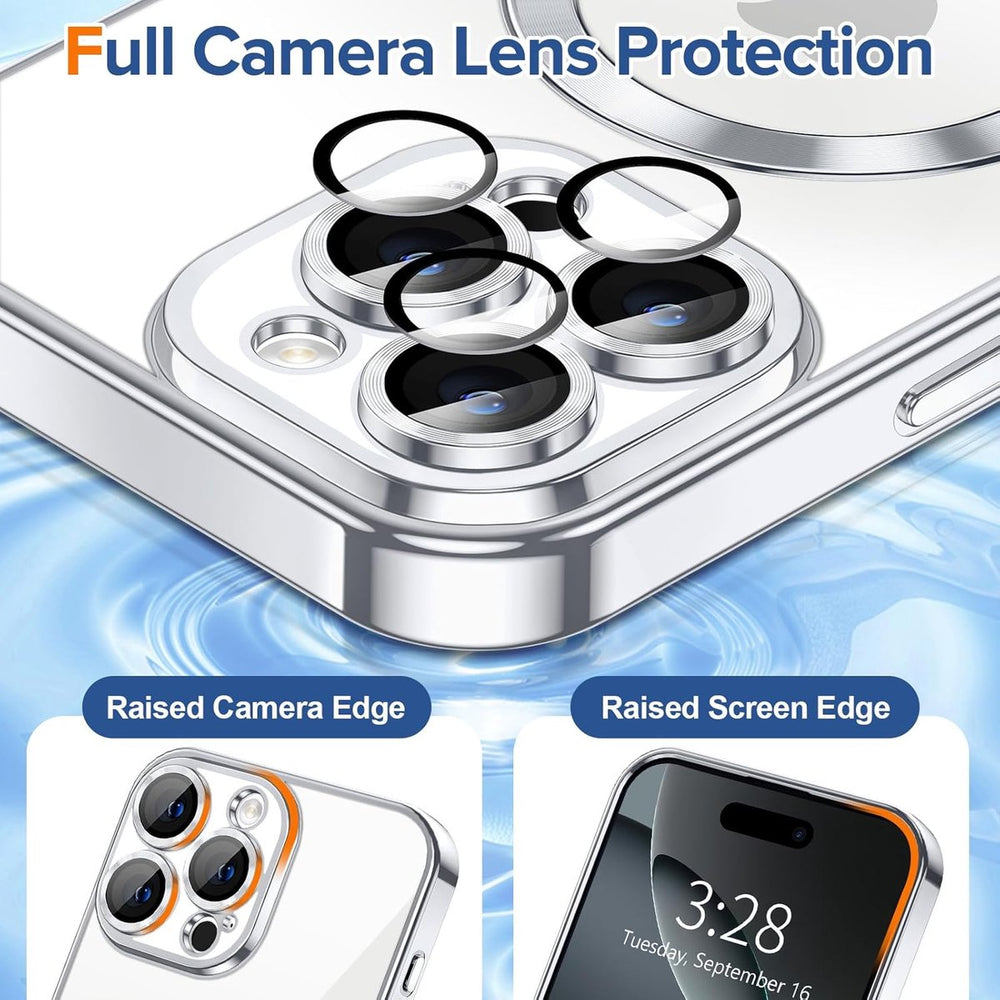 iPhone 17 Air Hoesjes – Backcover – Camera Lens Protector – MagSafe Compatibel – Zilver-Ilumina Benelux