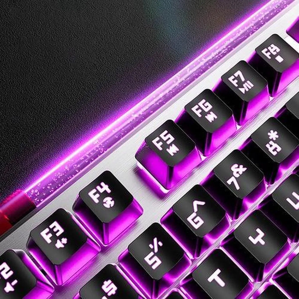 Gaming Toetsenbord – Mechanisch Gaming Keyboard met RGB LED Verlichting – Anti-Ghosting – USB Bedraad – Inclusief Polssteun