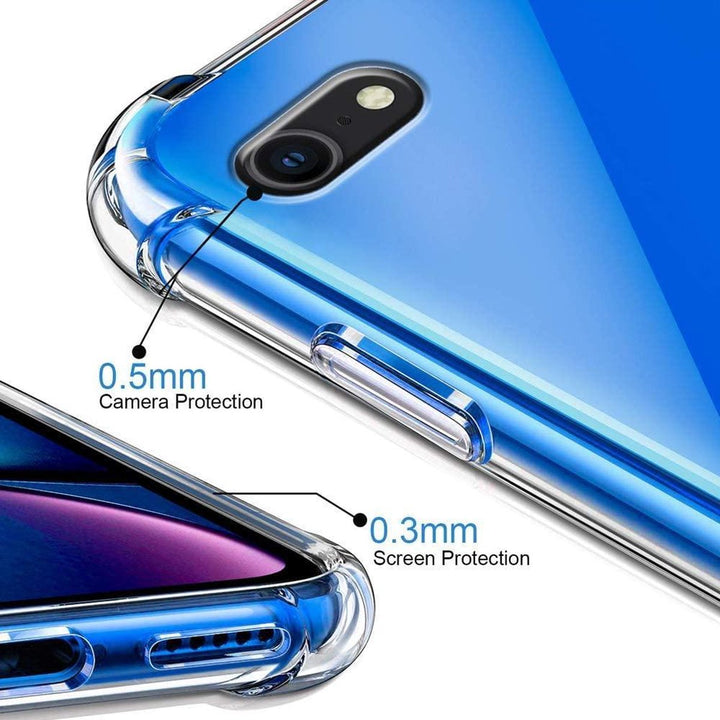 iPhone 6/6S Hoesjes – Siliconen Backcover – Schokbestendig Bumper – Transparant-Ilumina Benelux