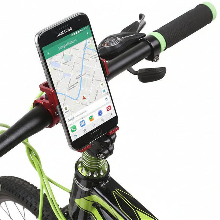 Telefoonhouder fiets – GSM-houder – Geschikt voor e-bike, mountainbike, e-step/scooter – Stevig – Zwart-Ilumina Benelux