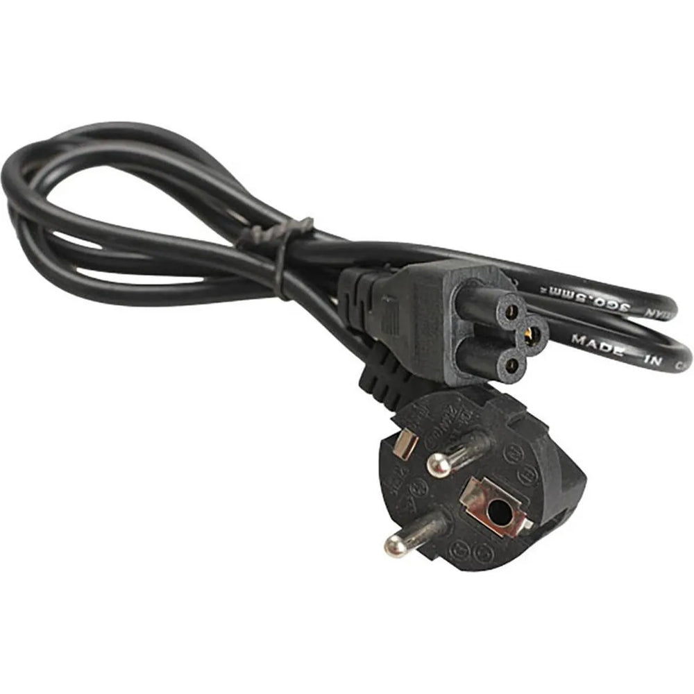 Stroomkabel C5 1.5 Meter – Eurostekker naar C5 Klaverblad Voedingskabel – 250V 10A 2500W – Geschikt voor Laptop, Monitor, TV & Printer