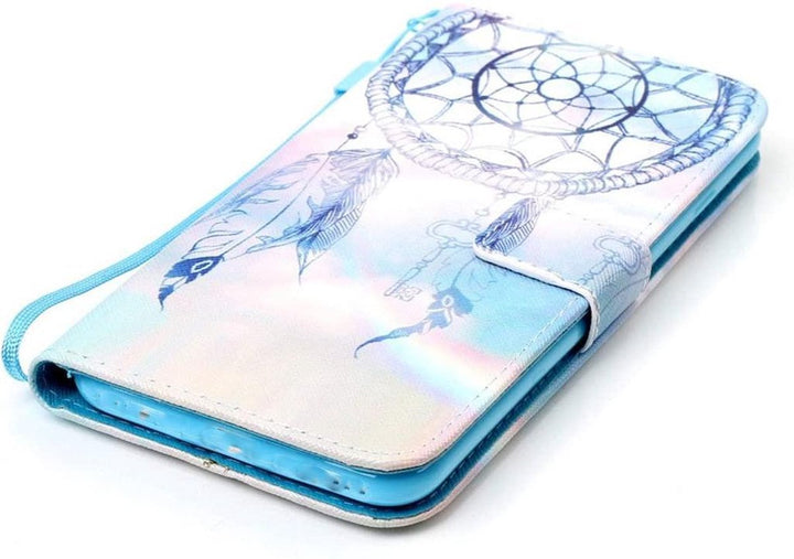 Samsung Galaxy S20 Plus Hoesjes – Bookcase Portemonnee Hoes – Magneetsluiting – Dreamcatcher Print-Ilumina Benelux